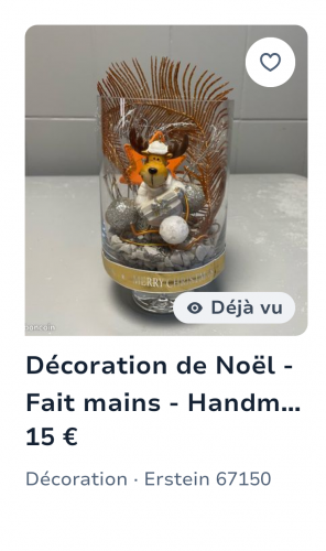 brocante noël honte + annonce leboncoin