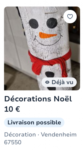 brocante noël honte + annonce leboncoin