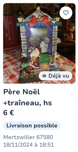 brocante noël honte + annonce leboncoin