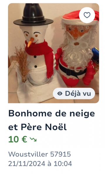 brocante noël honte + annonce leboncoin