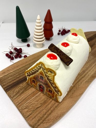 Buche noel catherale Le p&rsquo;tit caprice rosace cathédrale