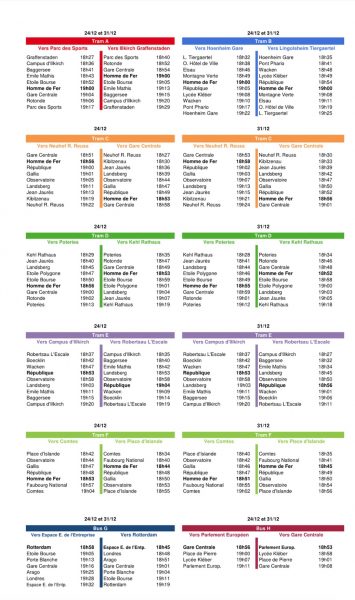 horaires cts noel