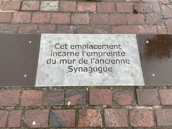 allée des justes halles ancienne synagogue