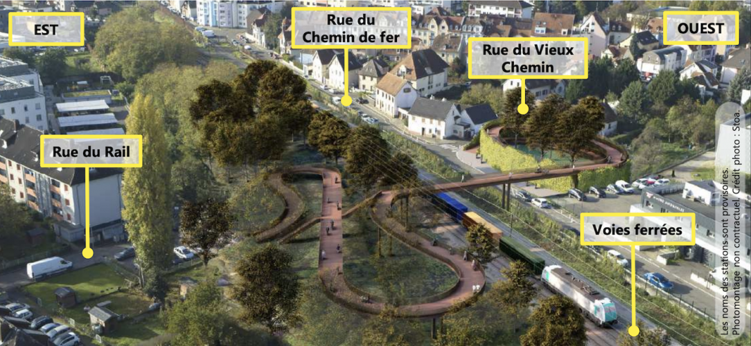 passerelle cyclable koenigshoffen