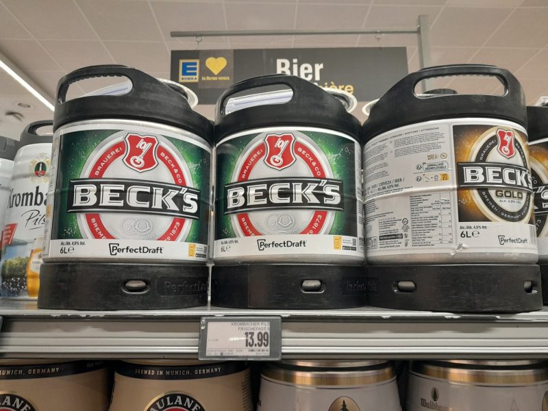 bière tonneau supermarché allemagne