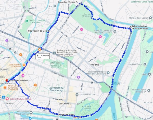 itinéraire autour de l&rsquo;eau screenshot maps