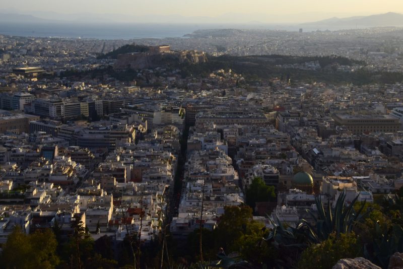 Panorama acropole Athènes