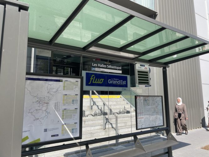 arrêt de bus secteur halles