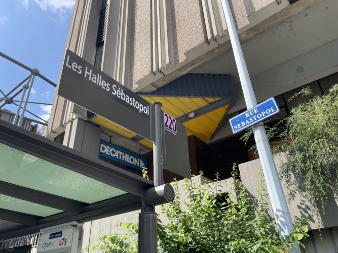 arrêt de bus secteur halles