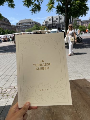 terrasse kléber carte