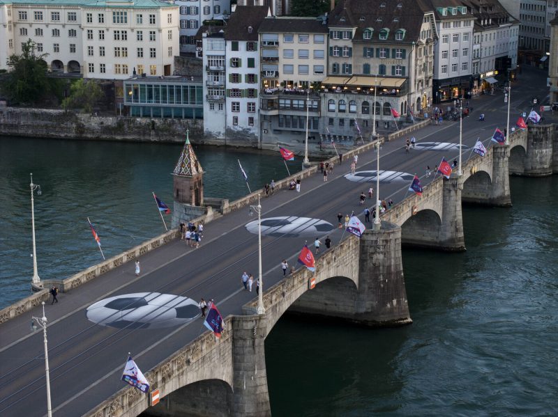 Mittlere Brücke, pont Bâle, foot, euro féminin