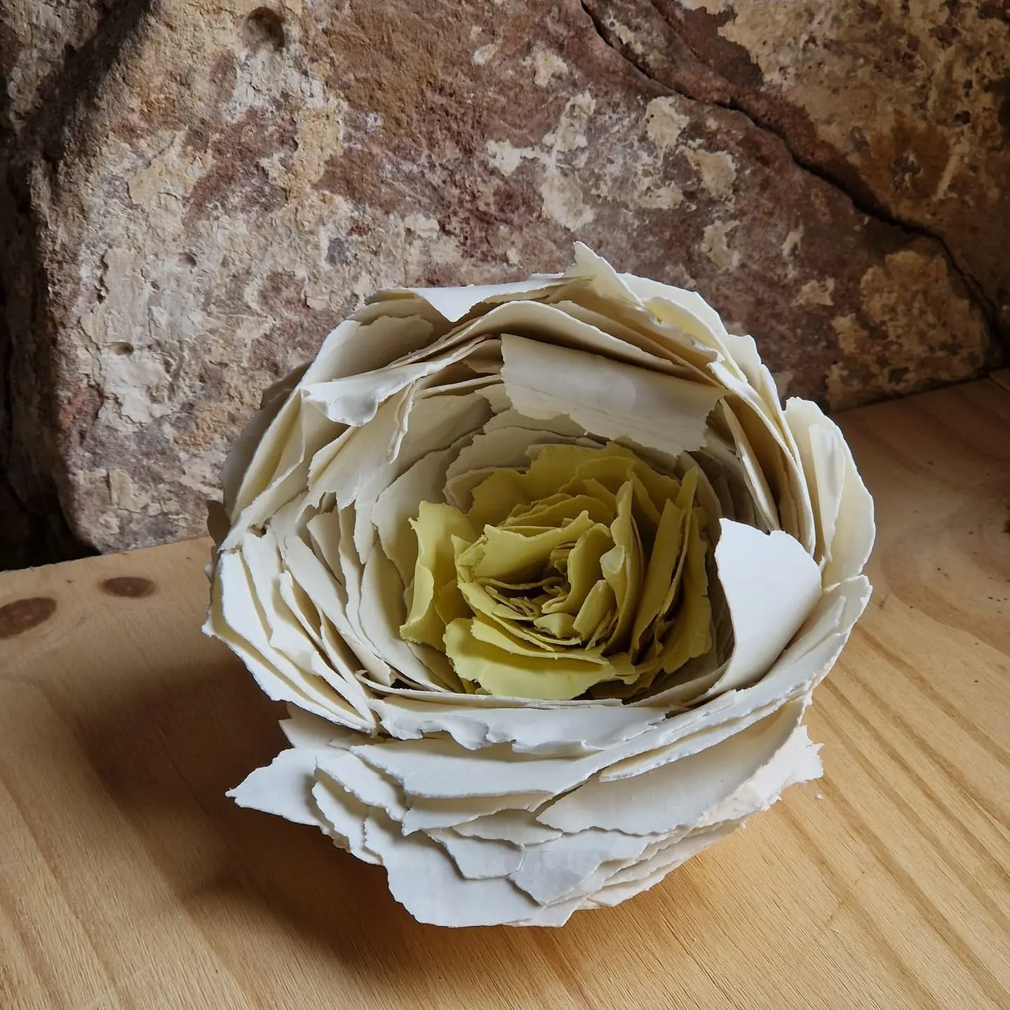 Vase porcelaine papier