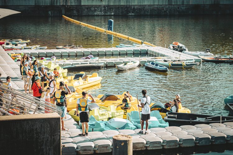 Base nautique à la plage des Docks Malraux