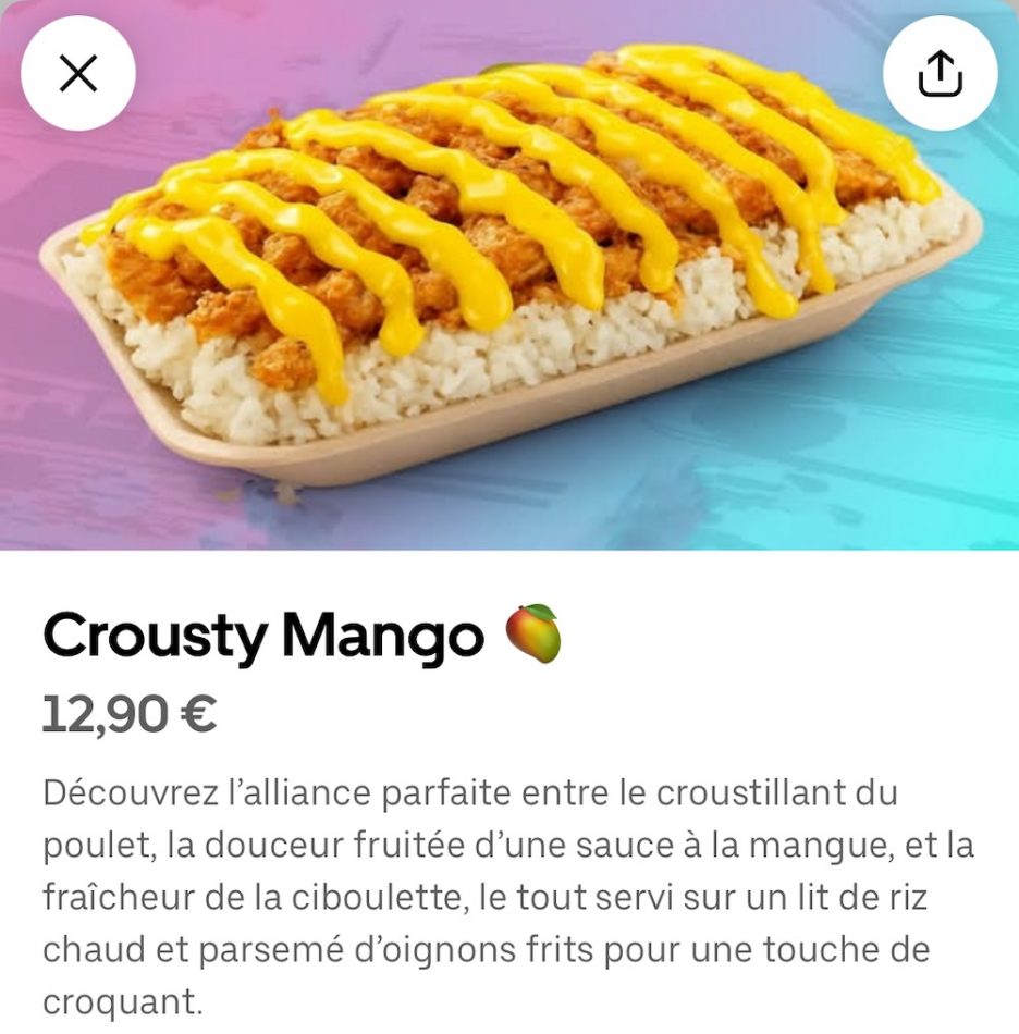 Poulet frit, riz, sauces cheesy : c’est quoi ces « tasty crousty » qui ...