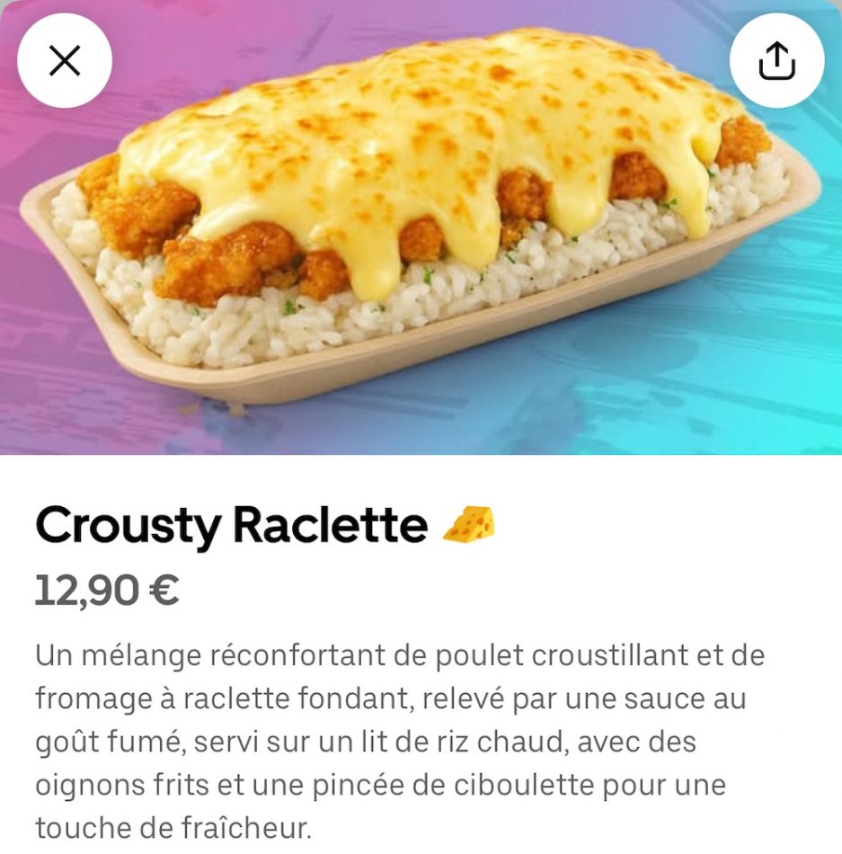 Poulet frit, riz, sauces cheesy : c’est quoi ces « tasty crousty » qui ...