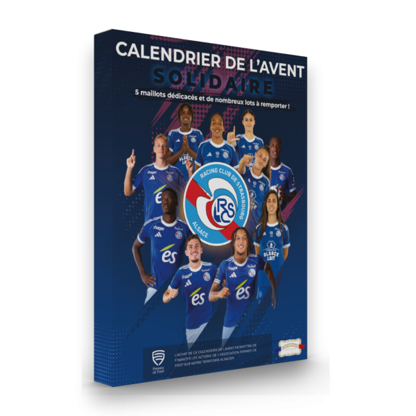 Calendrier de l&rsquo;Avent Racing Club de Strasbourg Alsace Fortwenger Femmes de foot