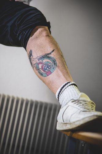 Tatouage, RCS, cigogne, supporter
