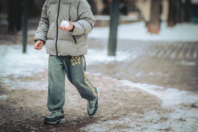 Neige, froid, boule, jeux