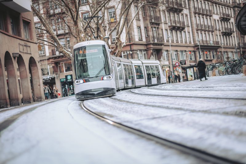 CTS, neige, tram