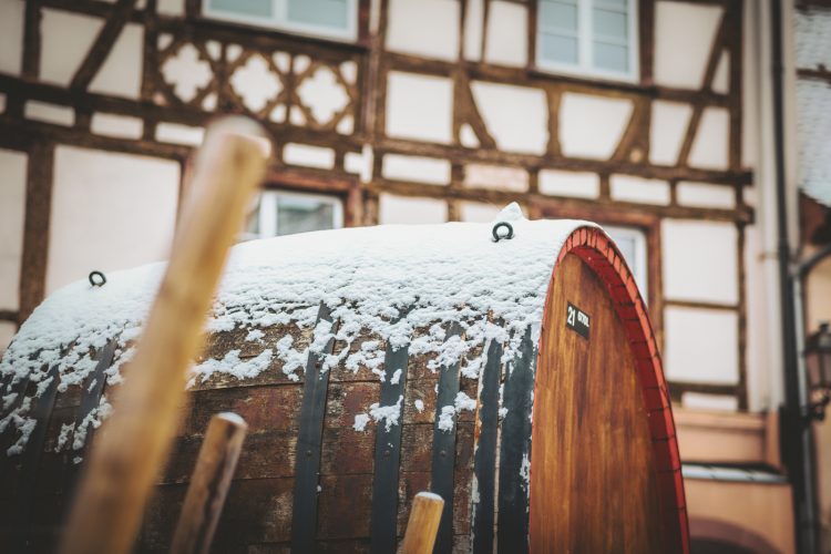 neige, tonneau