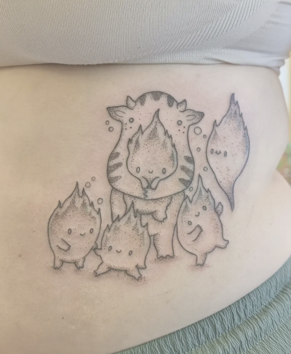 Plume de chat (3) tattoo tatouage