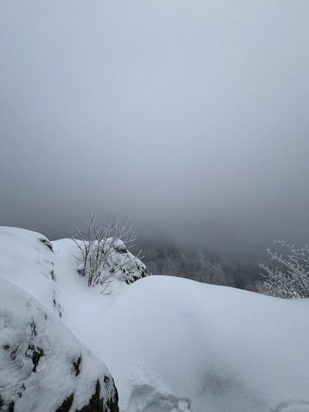 Hohwald sous la neige Neuntelstein vue