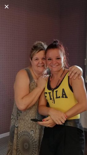 Aurélie Deveaux et sa maman