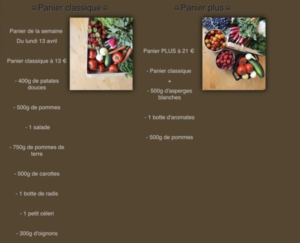 Paniers du Petit Lucien