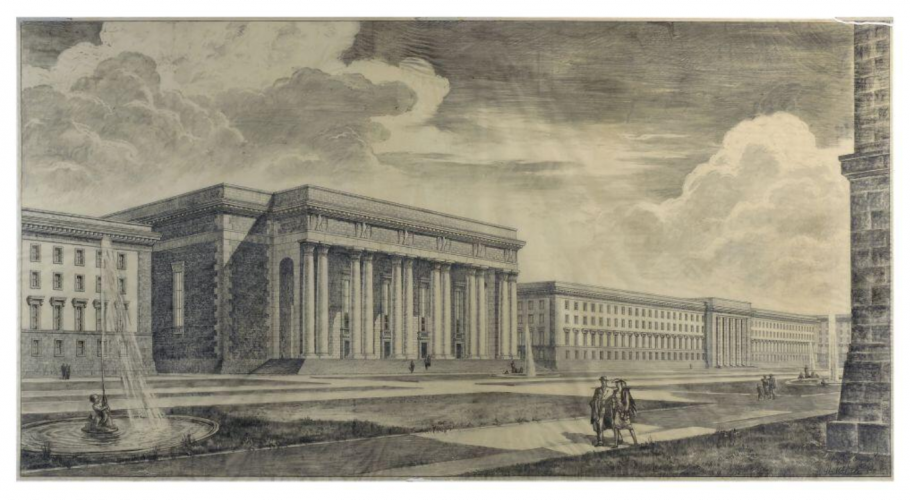 Projet de l&rsquo;architecte Hans Möhrle pour le Grand Strasbourg, 1941