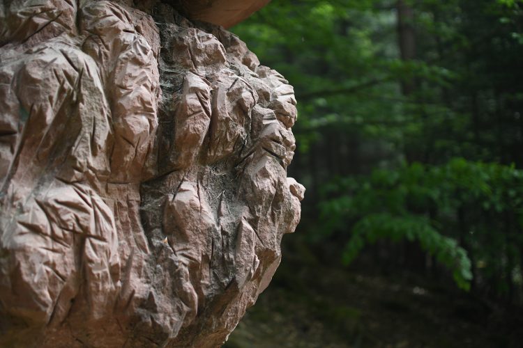 Bénédicte Weber et Sylvain Chartier Le royaume du laboureur Randonnée Oberhaslach sentier des géants sculptures vosges forêt (13)