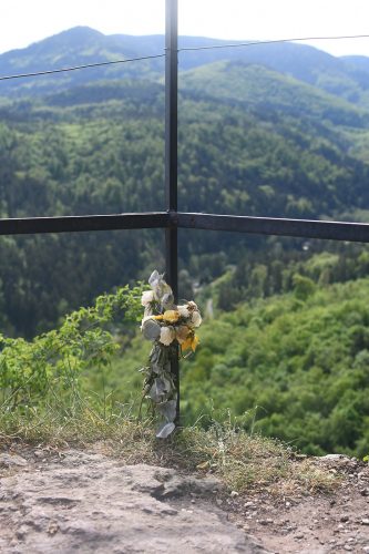 Randonnée Oberhaslach sentier des géants sculptures vosges forêt ruines château de hohenbourg (60)