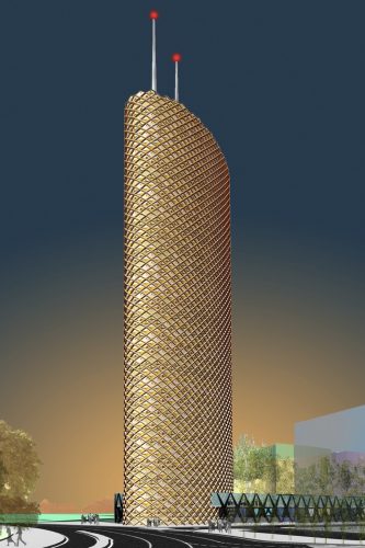 Projet de tour sur la place de Haguenau