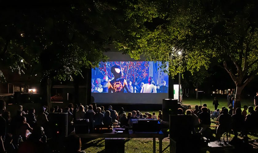 ciné plein air +  Centre Culturel et Social Rotterdam + conseil des xv + quartier quinze
