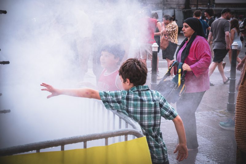 fête de la musique, chaleur, été, Brumisateur