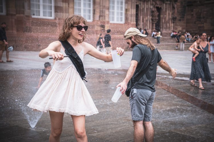 fête de la musique, chaleur, fontaine, eau