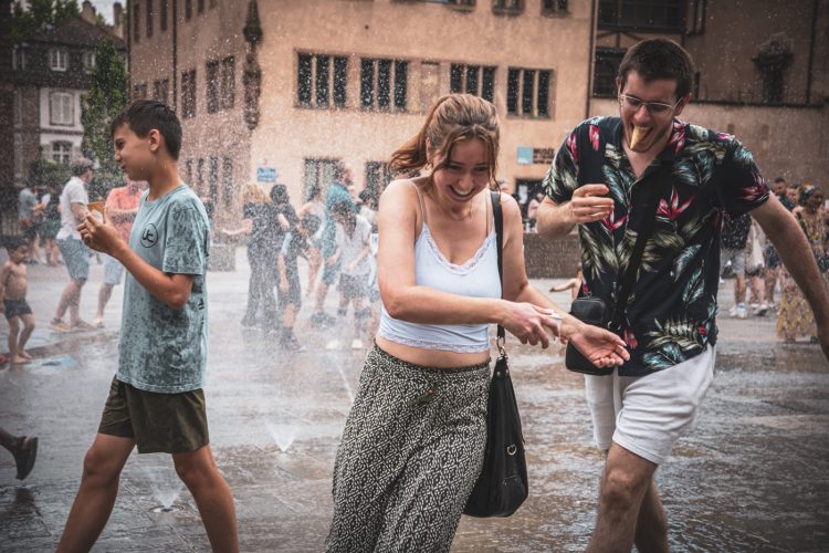 fête de la musique, chaleur, fontaine, eau