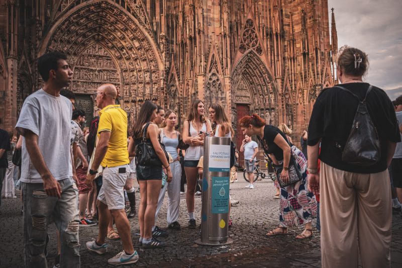 fête de la musique, foule, chaleur, eau