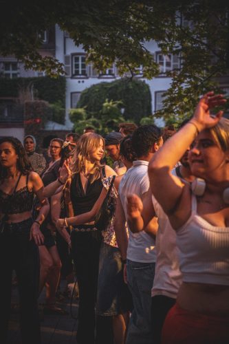 fête de la musique, danse, foule, danse, nuit