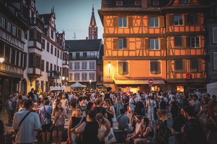 fête de la musique, danse, foule, danse, nuit