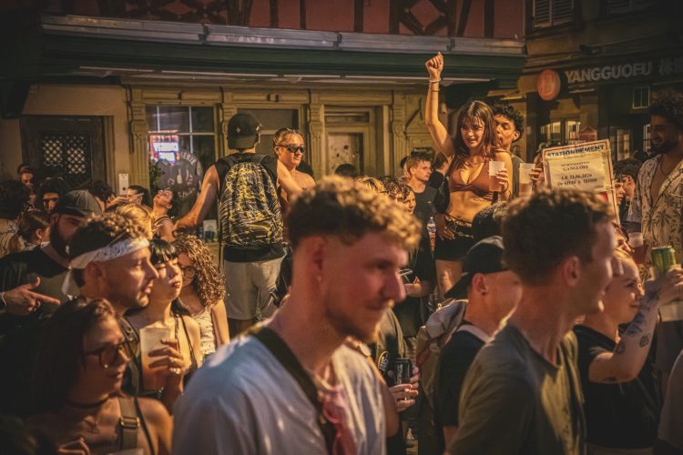 fête de la musique, danse, foule, danse, nuit