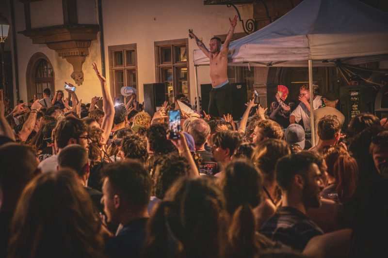 fête de la musique, danse, foule, danse, nuit