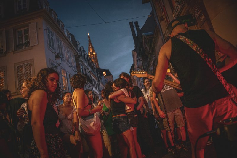 fête de la musique, danse, foule, danse, nuit, amour