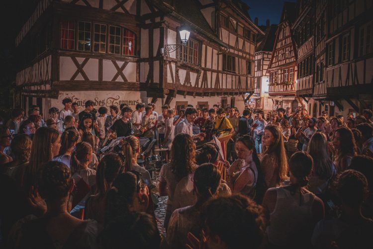 fête de la musique, danse, foule, danse, nuit, chorale