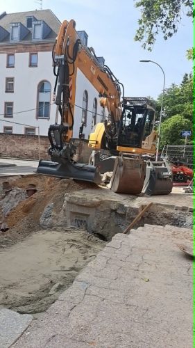 chantier pelle
