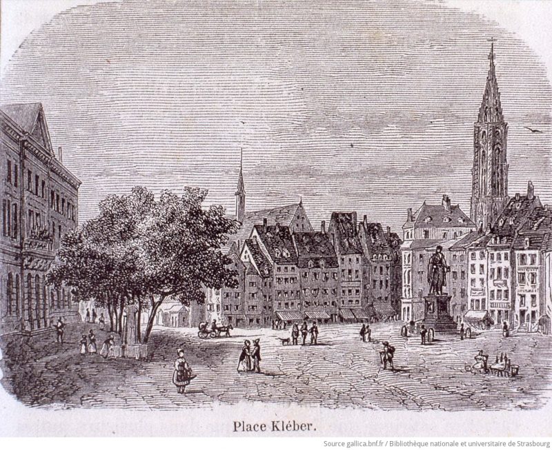 Place Kléber en 1854
