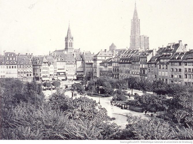 Place Kléber en 1898