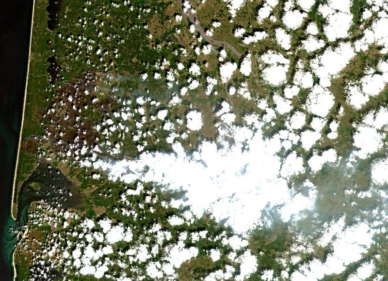 feu de forêt incendie pompiers Gironde