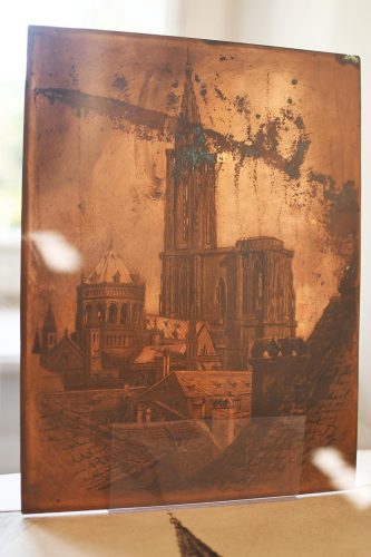 cathédrale gravure Château de la Léonardsau Obernai exposition Fernand Schultz-Wettel (3)