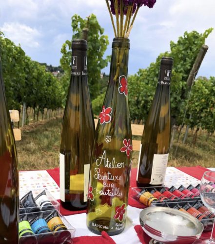 Bahcmoi atelier peinture bouteille vin vignoble obernai (1)