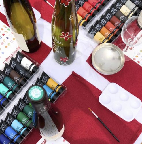Bahcmoi atelier peinture bouteille vin vignoble obernai (4)